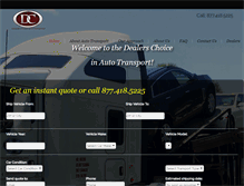 Tablet Screenshot of dealerschoiceautotransport.com